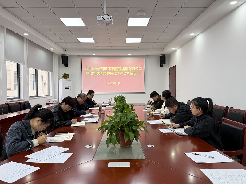 河川公司黨支部召開(kāi)2024年度組織生活會(huì)暨民主...